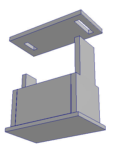 slot & tab tomb diagram in 3D